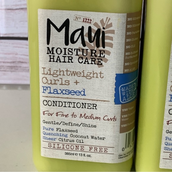 Maui Moisture Hair Care Lightweight Curls + Flaxseed X’s 2 Conditioners - Picture 2 of 12